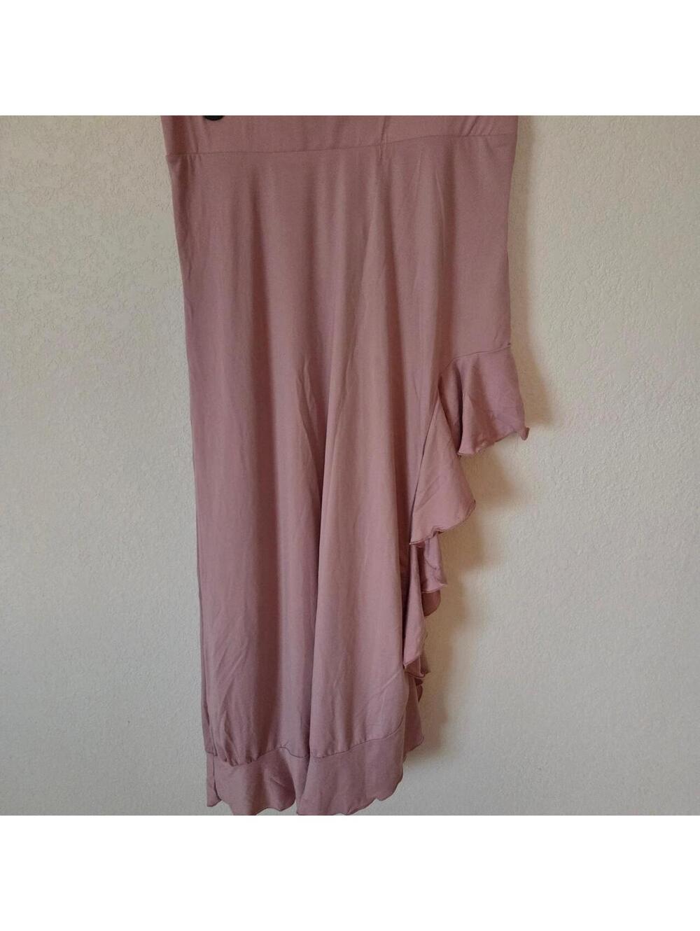 Doublju Pink ruffle maxi skirt in L. Super soft, thinner material.